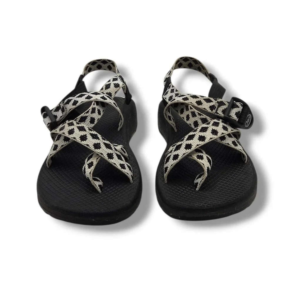 Chaco‎ Z/Cloud 2 Sandals Womens 8 Quilt Black White Hiking Outdoor